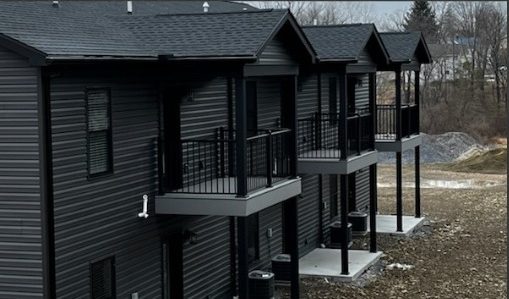 Rusty Gate Apartments Back Decks Side View
